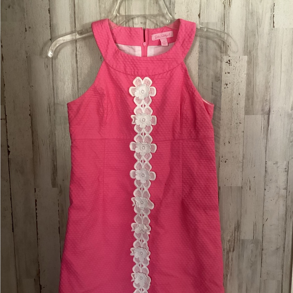 Pink Lilly Pulitzer Kids Dress with Floral Detail